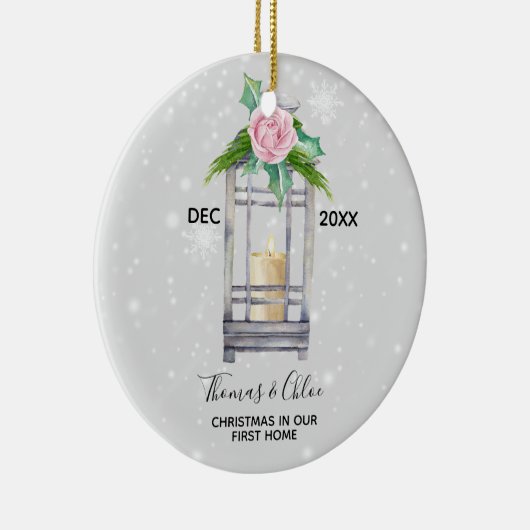 初めてのクリスマスによっては休日のクリスマスのオーナメントが家へ帰ります セラミックオーナメント (右)