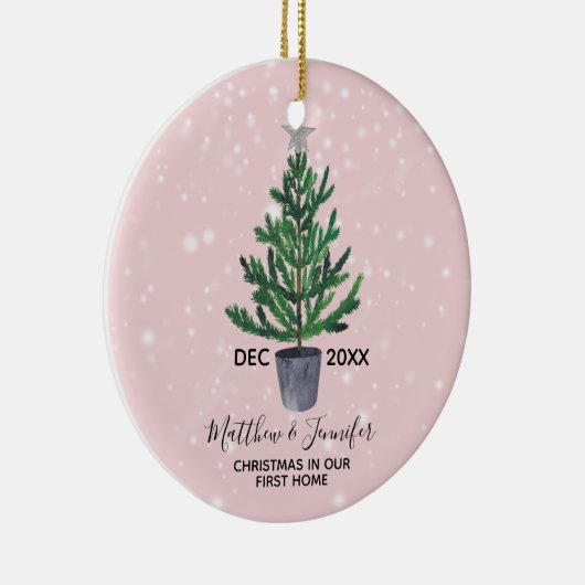 初めてのクリスマスによっては休日のクリスマスのオーナメントが家へ帰ります セラミックオーナメント (右)