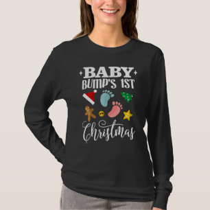 初めてのクリスマスのおなか Tシャツ