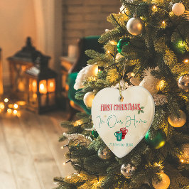 初めてのクリスマスのカスタマイズ可能なホームオーナメント セラミックオーナメント