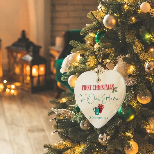初めてのクリスマスのカスタマイズ可能なホームオーナメント セラミックオーナメント