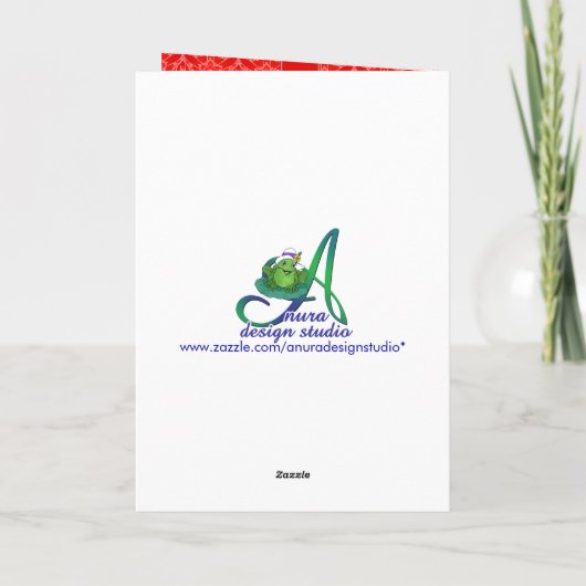 初めてのクリスマスのカスタム写真 シーズンカード (裏面)