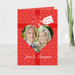 初めてのクリスマスのカスタム写真 シーズンカード