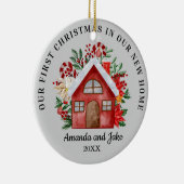 初めてのクリスマスのフローラ セラミックオーナメント (右)