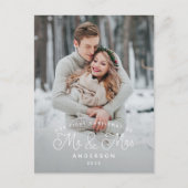 初めてのクリスマスのミセス結婚の写真 シーズンポストカード (正面)