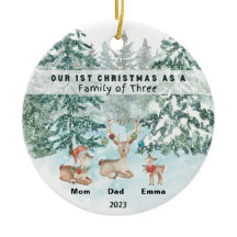 初めてのクリスマスの三パーソナライズされた人