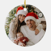 初めてのクリスマスの三者 セラミックオーナメント (裏面)