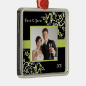 初めてのクリスマスの写真のオーナメント メタルオーナメント (右)