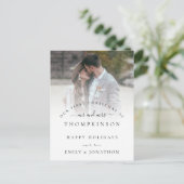 初めてのクリスマスの写真の名前 シーズンポストカード (スタンド正面)