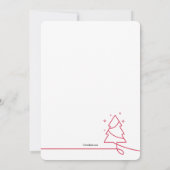 初めてのクリスマスの写真の誕生のお知らせ 案内状 (裏面)