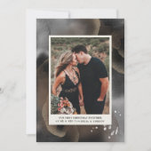 初めてのクリスマスの写真カード 招待状 (正面)