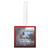 初めてのクリスマスの写真立てキューブ飾り キューブオーナメント (正面)