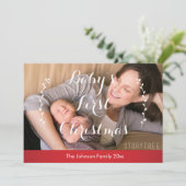 初めてのクリスマスの写真 シーズンカード (スタンド正面)