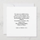 初めてのクリスマスの古い3つのマギ遠く旅 ノートカード (裏面)