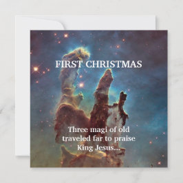 初めてのクリスマスの古い3つのマギ遠く旅 ノートカード