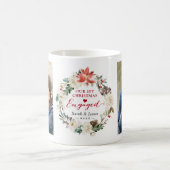 初めてのクリスマスの婚約したな花のリース2の写真 コーヒーマグカップ (中央)