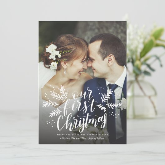 初めてのクリスマスの手書き新刊写真 シーズンカード (スタンド正面)