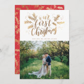 初めてのクリスマスの手書き新刊写真 シーズンカード (正面/裏面)