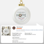 初めてのクリスマスの新しいホームウォーターカラーリース セラミックボールオーナメント