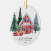初めてのクリスマスの新しいホームオーナメント セラミックオーナメント (右)