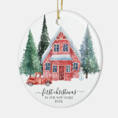 初めてのクリスマスの新しいホームオーナメント セラミックオーナメント (左)