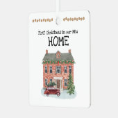 初めてのクリスマスの新しいホームオーナメント メタルオーナメント (正面左)