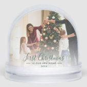 初めてのクリスマスの新しいホームフォトホリデー (正面)