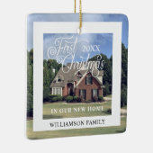 初めてのクリスマスの新しいホームモダンフォトフレーム セラミックオーナメント (右)
