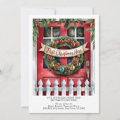 初めてのクリスマスの新しいホームリースとイニシャル シーズンカード (正面)