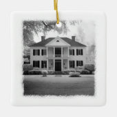 初めてのクリスマスの新しいホーム写真 セラミックオーナメント (正面)
