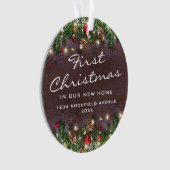 初めてのクリスマスの新居 オーナメント (正面)