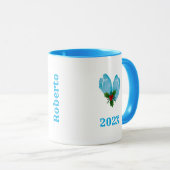 初めてのクリスマスの母としての男の赤ちゃん マグカップ (正面右)