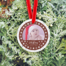 初めてのクリスマスの祖父母2枚の写真の記念品