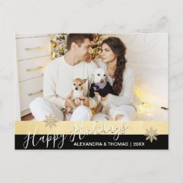 初めてのクリスマスの結婚したで婚約したな金ゴールド|の写真 シーズンポストカード