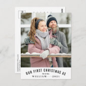 初めてのクリスマスの結婚Mr.とMr. ポストカード (正面/裏面)