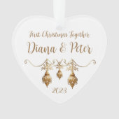 初めてのクリスマスの統合 – カスタマイズ可能なオーナメント オーナメント (正面)