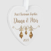 初めてのクリスマスの統合 – カスタマイズ可能なオーナメント オーナメント (正面)