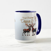 初めてのクリスマスの統合 – カスタマイズ可能なオーナメント マグカップ (正面右)