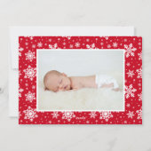 初めてのクリスマスの誕生告知カード シーズンカード (裏面)