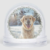 初めてのクリスマスの3人の新しい子犬の写真家族 (裏面)