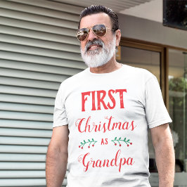 初めてのクリスマスはグランドパ家族のマッチング Tシャツ