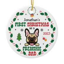 初めてのクリスマスはフランスのブルドッグパパ