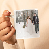 初めてのクリスマスはミスター・アンド・ミセスの写真 コーヒーマグカップ