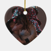 初めてのクリスマスはミスター・アンド・ミセス・オーナメントの新婚ギフト セラミックオーナメント (裏面)