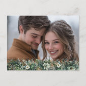 初めてのクリスマスはミスター・アンド・ミセス・グリーンエレガントリー シーズンポストカード (正面)