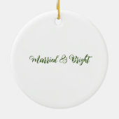 初めてのクリスマスはミセス・オーナメント セラミックオーナメント (裏面)