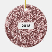 初めてのクリスマスはミセス・ミセス・バラ金ゴールドグリッター セラミックオーナメント (裏面)