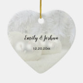 初めてのクリスマスはミセス |冬の結婚式 セラミックオーナメント (裏面)