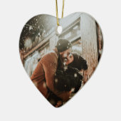 初めてのクリスマスは夫妻 セラミックオーナメント (左)