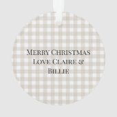 初めてのクリスマスは新しいパパのナマケモノ オーナメント (裏面)